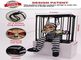Animated Halloween Decorations with Infrared Sensor, Skull Prisoner Screaming Sound Effects V1107-129-45301
