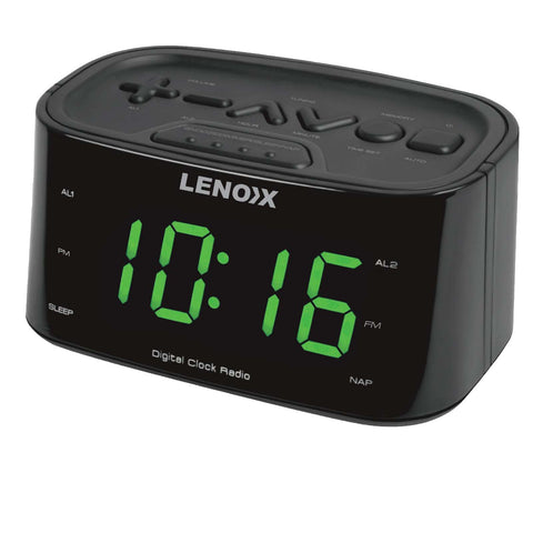 Smartphone-Charging Alarm Clock & FM Radio w/ USB Port V196-CRU3128B