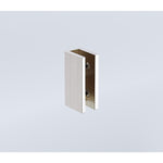 70x200cm Single Shower Glass Screen with Nickel U-brackets & Square Pole V63-921401