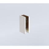 100x210cm Glass Shower Screen with Nickel U-Brackets and Square Pole V63-924761