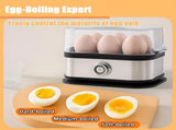 Electric Egg Boiler - Egg Boiler 6 Eggs - Made of Stainless Steel - Intelligent Steamer with V1188-ZXY-10441