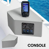 Side Console Boat Switch Panel Sounder Mount Alloy Bracket Fish Finder Mount Oxidation Aluminium V985-OXIDATIONSIDECONSOLE