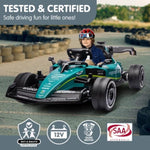 Aston Martin Aramco F1 Licensed Electric Kids Ride On Race Car CAR-AMR-599-GN