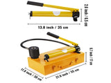 15 Ton Hydraulic Knockout Punch Kit, 1/2" to 4" Conduit Hole Cutter Set, KO Tool Kits with Puncher V952-SD15T240CR2MM8SYBV0