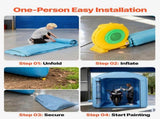 Inflatable Paint Booth, 3 x 2.5 x 2.5 m, Inflatable Spray Booth with 550W Powerful Blower and Air V952-CQSPQF108585RHWTN001V3