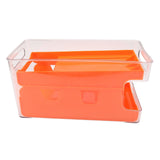 2 Tier Soda Can Rack Beverage Can Can Storage Holder Can Holder for Pantry Refrigerator Orange V1294-YM0703-3118230070011