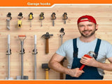 12 Pack Metal Garage Hooks, Heavy Duty S Hooks Tool Hangers for Garage Wall, Shed, Garden Storage V1366-AZ2-W-14621