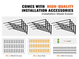 Shelf Bracket, 46 x 30.5 cm 12 Pcs, Heavy Duty Floating Shelf Brackets, Brackets for Shelves, 3mm V952-SJZJGBZJYGHWULB3QV0