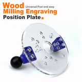Transparent Acrylic Router Base Plate with Dual Handles for Woodworking Trimming, Engraving and V1341-ZY-WY6RXKNY-TRANSPARENT