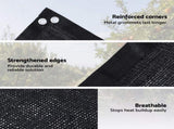 Instahut Shade Cloth Sun Shade Fabric Patio UV Resistant Black 10x2m SH-CL-DL-2X10M-85-BK