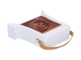 LED Humidification Fan Portable USB Charging Cooling Fan for Living Room Dinning RoomWhite V1294-YM0901-3113210070212