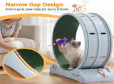 i.Pet Cat Exercise Wheel Treadmill Indoor 78cm Blue & Green PET-CEW-D85-PLS-GR