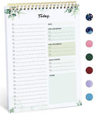 6Pack To Do List Notepad, Undated Daily Planner for Work and Goal Setting Greenery Sway, 52 Sheets, V1107-121-66130-LIG-6PACK
