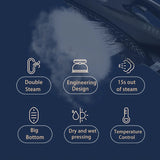 2200W Professional Steam Iron with Ceramic Soleplate V728-1005007422739776-A