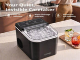 LUVIMO 12kg Ice Maker Machine Full Open Cover Deep Clean - Black IM-ZB-J-12OPEN-BK