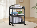 3 Tier Utility Rolling Cart with Caster Wheels Movable Multifunctional Storage Cart for Kitchen V1294-YM0901-3117240235113