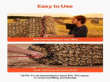 Round Bale Hay Net, 1.5 x 1.5 x 1.5 m, 44.45 x 44.45 mm Holes, PE Material, Reinforced Knotted V952-MGCWZWYYJW55TJWBB001V0