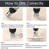 15 Pcs Drill Bit of Diamant Scie Cloches Tools Set, 8mm, 50mm V1237-MS-626-282