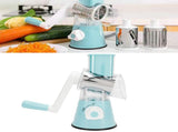 Vegetable Grater Cutter HandCranking Rotation Vegetable Cutting Tool Kitchen Supplies Blue V1294-YM0901-3113210028911