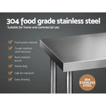 Cefito 1829x610mm Stainless Steel Kitchen Bench 304 SSKB-304S-72