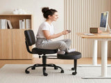 Artiss Cross Legged Kneeling Chair Adjustable Meditation Ergonomic Office Seat KCHAIR-PU-2019-BK