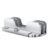 Vertical Stand Holder for Desk, Aluminium Dual Slots Stand with Adjustable Dock for V1369-AZ3-W-11227