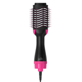 2-in-1 Black-Pink Negative Ion Hot Air Styler Brush - 7-Level Temp & 3-Gear Speed, Fast Drying Blow V888-ELOSUNG42067
