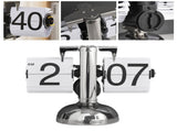 Digital Flip Down Clock Retro Minimalist Single Foot Mechanical Auto Flip Clock Desk Clock for Home V1294-YM0703-3115230003612