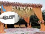 2Pcs 3inch Double Crossbar Hanger Backdrop Valance for Pipe and Drape Stand V1259-DP01-A-5078