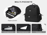 BJLFS Unisex Lightweight Water-Resistant Backpack Black V1189-LWWAL-20260325-00066
