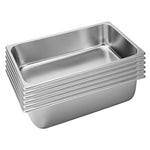 SOGA 6X Gastronorm GN Pan Full Size 1/1 GN Pan 15cm Deep Stainless Steel Tray GASTRONORMPANS5405X6