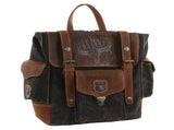 Jack's Inn Panama Canvas and Leather Backpack Bag Vintage Western in Cognac V563-JACK-6-COGN