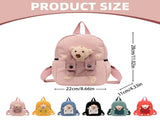 1 Pcs Travel Backpack,Cute Custom BookBag with Detachable Bear,Travel Backapck for Women/Men Casual V1189-LWWAL-20260401-06090