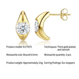 Elevate your everyday elegance with these luxurious moissanite drop earrings, featuring brilliant V1341-ZY-E5ABFBWH-MOISSANITE-PREMIUMS925