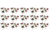 75pcs 10cm Xmas Berry Pinecone Branch Plastic Dry Flower Card Handcrafted Xmas Card V1294-YM0901-3115240108611