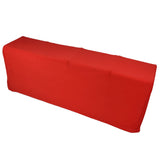 Stretch Spandex Table Cover Good Elasticity Washable Reusable Red Stretchable Tablecloth with 4 V1294-YM0523-3118220044513
