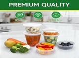 50 Set 32 oz Deli Containers with Lids, Leak-Proof BPA Free Plastic Take Out Bowls, Food Storage for V1259-DP01-A-4752