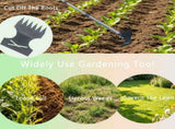 60" Weed Puller Tool with Long Handle Heavy Duty 2-in-1 Weed Rake and Garden Hoe, Manual Weed V1107-119-94181