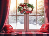 Red Truck Christmas Wreath Fall Wreath for Front Door Decorations for Farmhouse Autumns Harvest V1294-YM0714-10309808