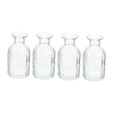 Glass Flower Container Aesthetic Flower Vase 4Pcs 5.5X3In V1369-AZ3-W-18427
