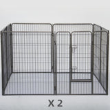 YES4PETS 16 Panels 100 cm Heavy Duty Pet Dog Cat Puppy Rabbit Exercise Playpen Fence V278-2-X-HPL100