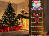 Santa Climbing Light Cute Decorative Xmas Ladder Light for Wall Tree Yard Garden V1294-YM0901-3115240080711