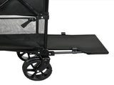 Lambu Folding Wagon Cart Double Shelves UM1259-BK