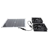 12W 18V Solar Panel Fan Kit Solar Exhaust Fan Up to 3000 RPM IP65 Waterproof for Outside Small V1294-YM0901-3114240035111