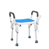 Adjustable Shower Chair Bath Seat Heavy Duty Bathtub Armrests Bench Bathroom V201-BATH0001WH8AU