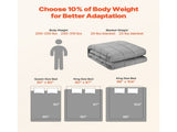 Weighted Blanket, 11 kg, 1524 x 2032 mm Queen Size, Cooling Breathable Heavy Blanket with Glass V952-JZMTDLBT25LBKZUM5001V0