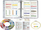 Large Embroidery Stitch Book with Complete Tools & Step-By-Step Guide - Loose-Leaf Stitch Set with V1369-AZ3-W-17904