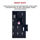 12-Door Locker for Office Gym Shed School Home Storage - Padlock-operated V63-839101