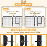 Pet Dog Playpen Puppy Exercise Cage Enclosure Fence Metal Outdoor 8 Panel V465-51030