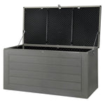 Gardeon Outdoor Storage Box 680L Container Lockable Garden Bench Tool Shed Black OSB-S680-BK